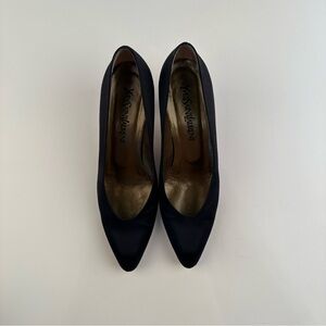 VTG Yves Saint Laurent Women's Black Flats